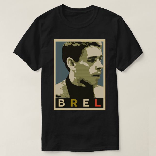 Jacques Brel Classic T-Shirt (Frente do Design)