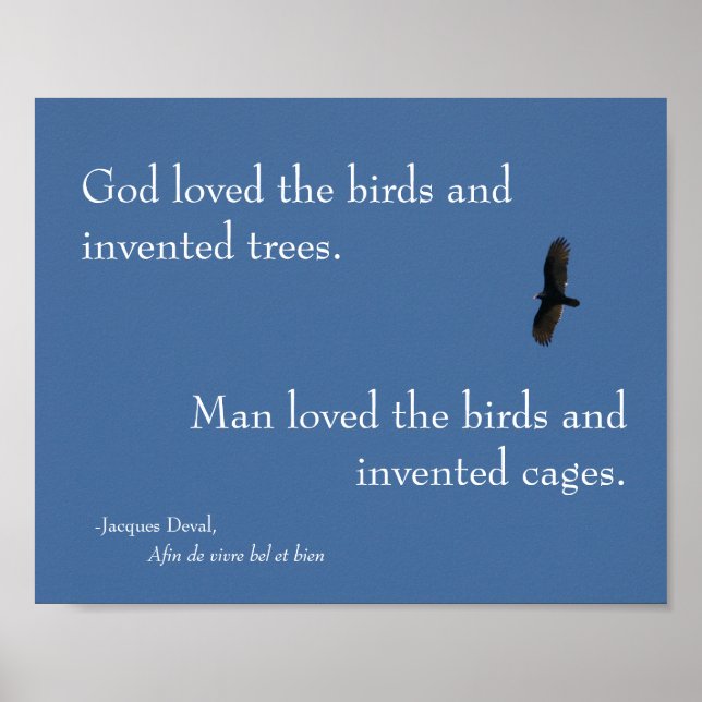 Jacques Deval Bird Poster (Frente)