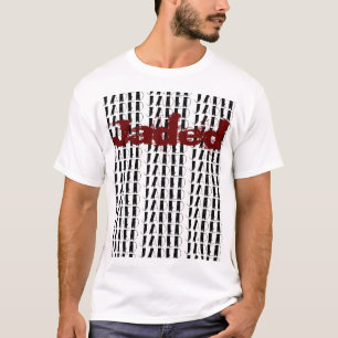 JADED em uma camiseta branca de algodão para mulhe