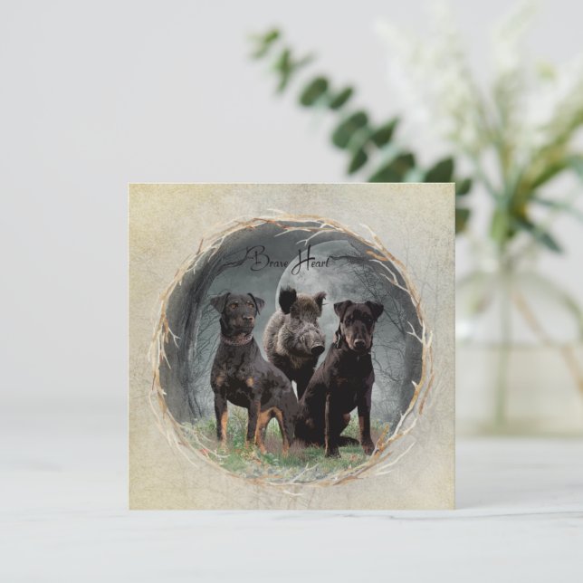 Jagdterrier, brava tapeçaria cardíaca poster acríl (Em pé/Frente)