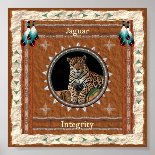 Jaguar - Impressão de Poster de integridade (Frente)