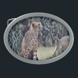 Jaguar Na Tinta De Óleo Da Floresta, Belt Buckle<br><div class="desc">Foto na floresta em design de tinta a óleo que Jaguar guarda</div>