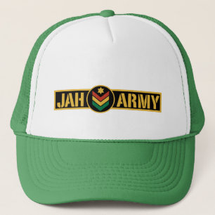 Jah Army - Reggae Rasta Roots - Boné de caminhonei