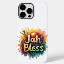 Jah Bless Reggae Watercolor Case Rasta Vibes Art