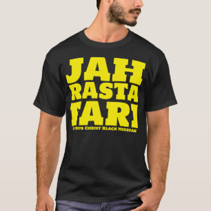 JAH RASTAFARI & BLACK MESSIAH Camiseta Básica Escu