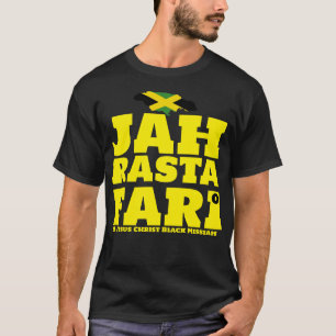 JAH RASTAFARI & BLACK MESSIAH Camiseta Básica Escu