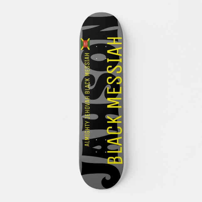 JAH SON BLACK MESSIAH JMT 7, 3/4", skateboard Deck (Frente)