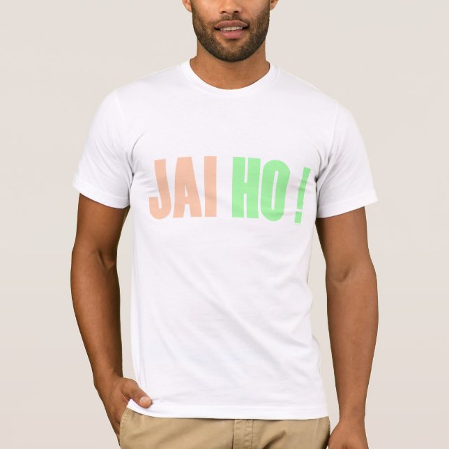 JAI HO! T-shirt do vintage (Frente)