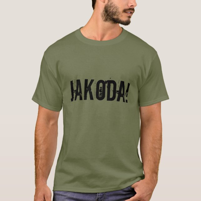 JAKODA! T-shirt do comando da greve de Reb Brown (Frente)