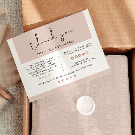 JALAINE Modern Pink Small Business Cartões de agra