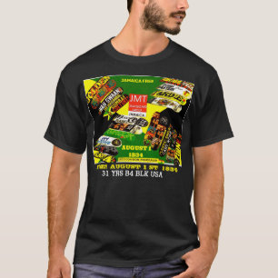 JAMAICA 1 1834. Camiseta Básica Escura