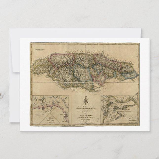 Jamaica, a partir do último mapa de pesquisas (177 (Frente)