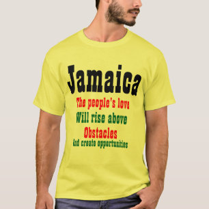 Jamaica adora t-shirts de slogan