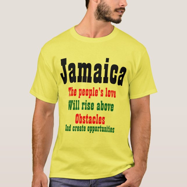 Jamaica ama t-shirts de slogan (Frente)