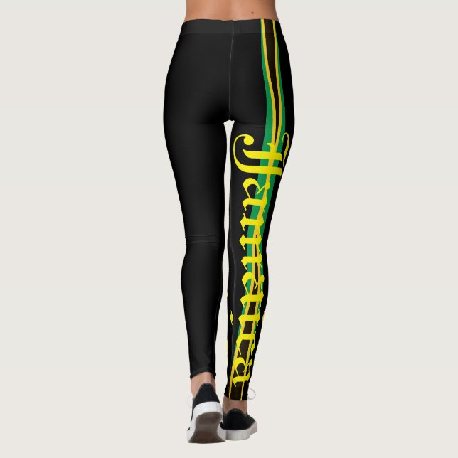 JAMAICA FLAG BLACK LEGGING HAVIC ACD (Verso)