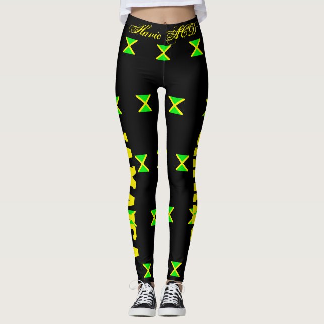 JAMAICA FLAG LEGGINGS BLACK HAVIC ACD (Frente)