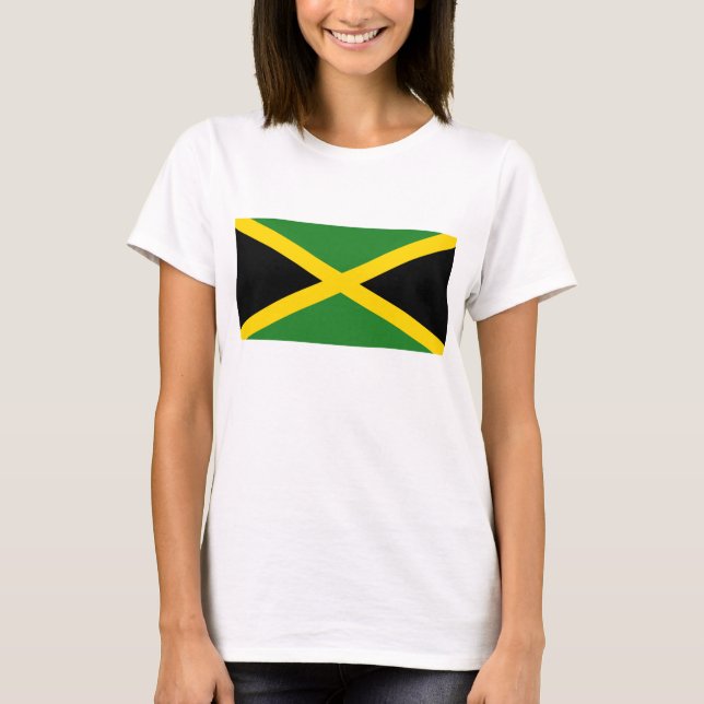 Jamaica Flag x Map T-Shirt (Frente)