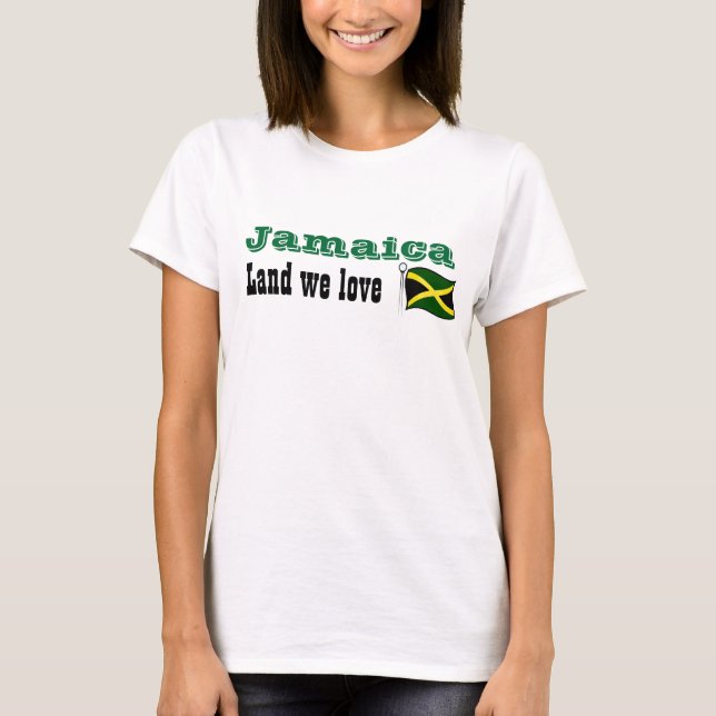 jamaica-land adoramos t-shirts (Frente)