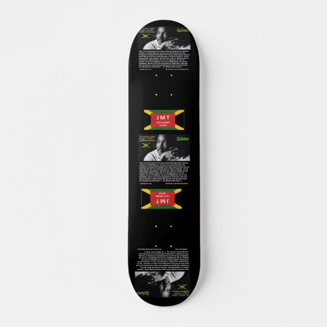 JAMAICA MLK 7, 3/4", skateboard Deck (Frente)