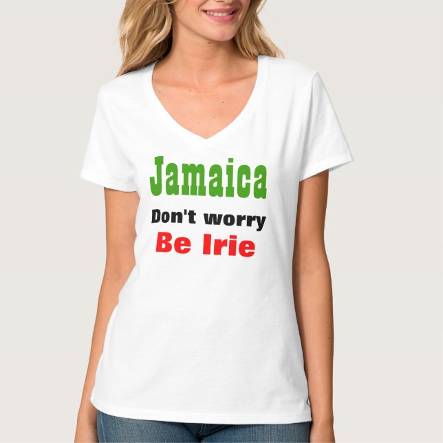 Jamaica não se preocupa em ser t-shirts de íris (Frente)