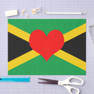 Jamaica, Papel de lençol jamaicano/fashion Heart