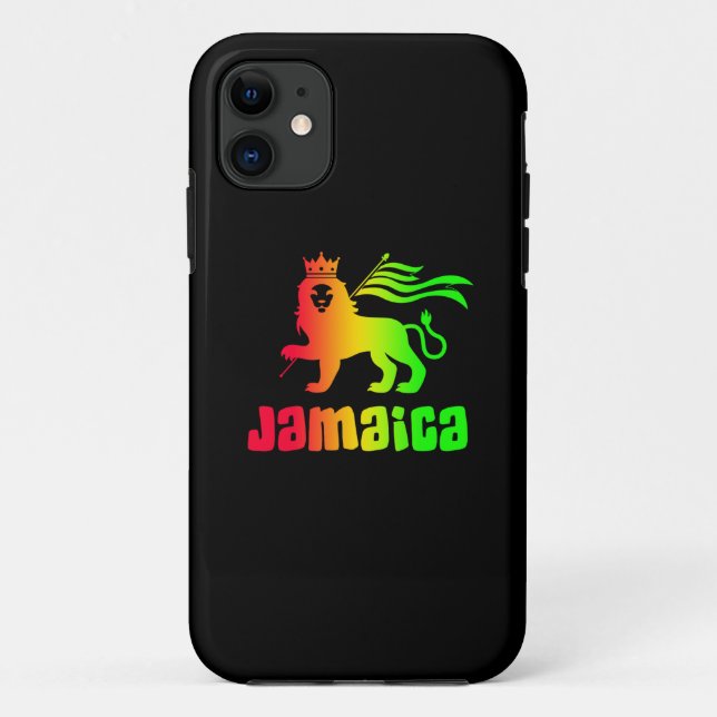 Jamaica Rasta Lion Case-Mate capas de iphone (Verso)