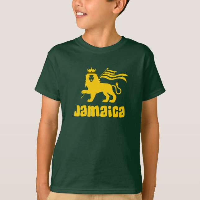 Jamaica Rasta Lion T-Shirt (Frente)