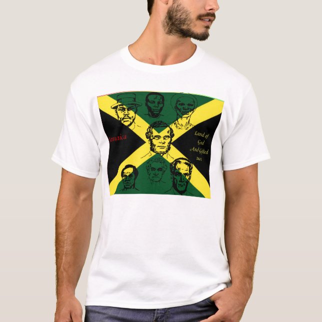 jamaica t-shirts de heróis nacionais (Frente)