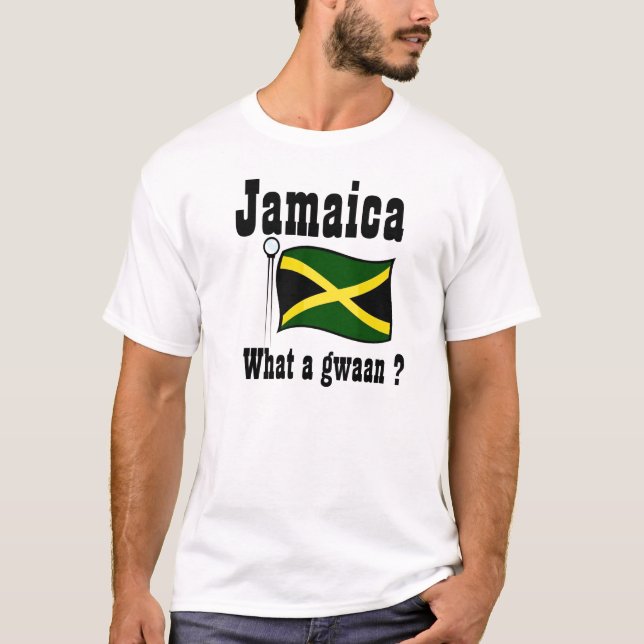 Jamaica t-shirts - que gwaan (Frente)