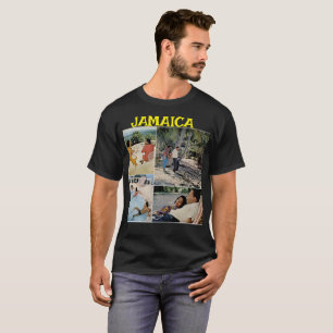 JAMAICA UM AMOR M LK Camiseta Básica Escura
