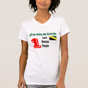 jamaica um amor, uma nação, t-shirt de um peole