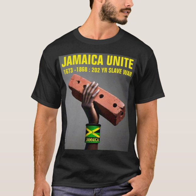 JAMAICA UNITE Camiseta Escura Básica (Frente)