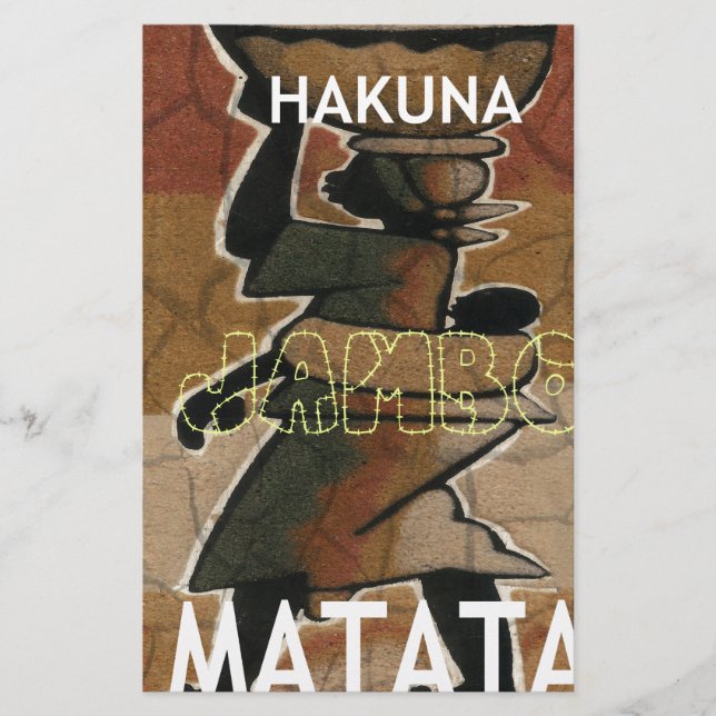 Jambo Habari Hakuna Matata. (Frente)