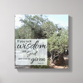 James 1:5 Canvas Print | God's Wisdom