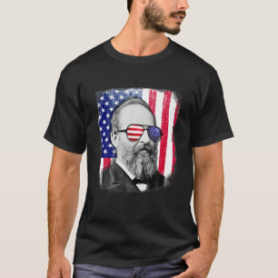 James Garfield, camisa de bandeira dos EUA, 4 de j