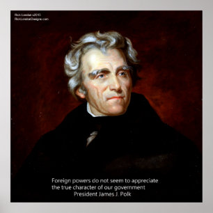 James K Polk E Nosso Govt. Cotação Poster