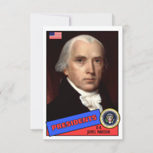 James Madison Baseball Card