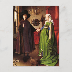 Jan van Eyck: Cartão do retrato de casamento de