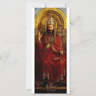 Jan van Eyck Deus Pai no Trono Arte Fino