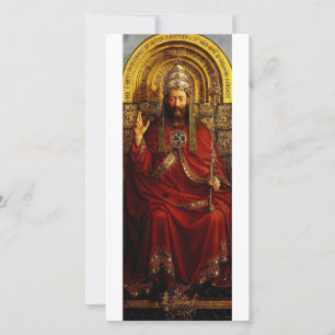 Jan van Eyck Deus Pai no Trono Arte Fino