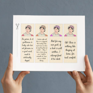 Jane Austen Famosa Citações Papelão Fazer Y Bookma