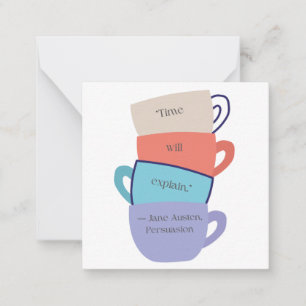 Jane Austen Inspirou Cartão de Nota