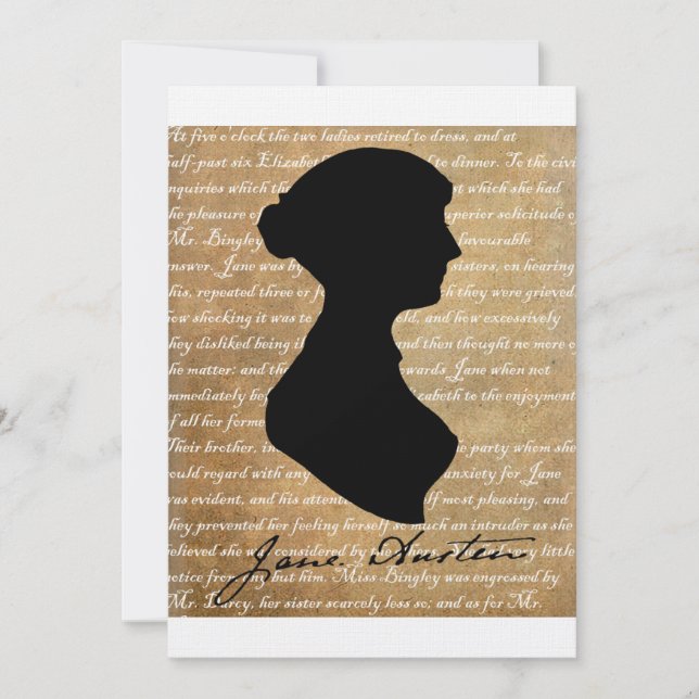 Jane Austen Page Silhouette (Frente)