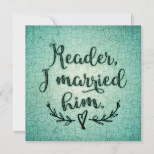 Jane Eyre Reader Eu Me Casei Com Ele