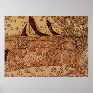 Janeiro Theodoor Toorop - poster das ondas