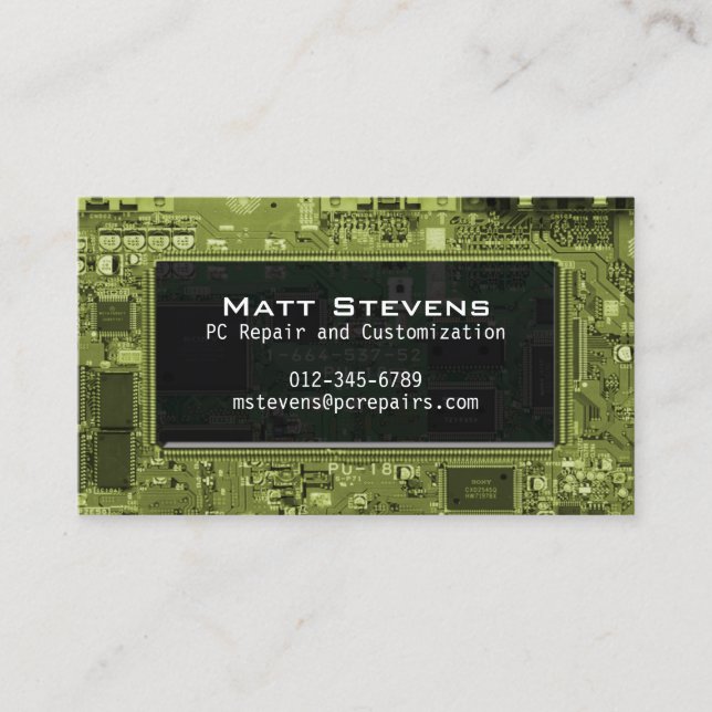 Janela Circuitos de Cartão de visita de Reparo de  (Frente)