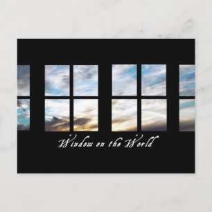 Janela no mundo   Cartão postal
