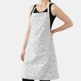 Janet Confetti Watercolor Dots Kitchen Apron