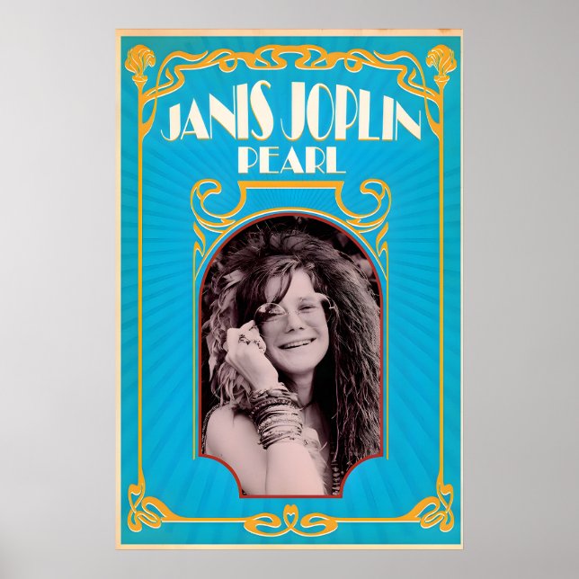 Janis Joplin, Pearl, Design de Impressão Original (Frente)