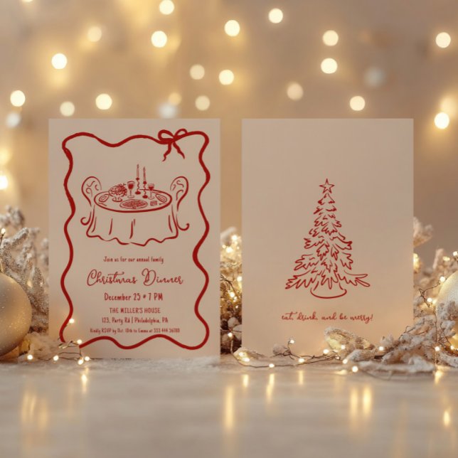 Janta natalícia convite (Criador carregado)